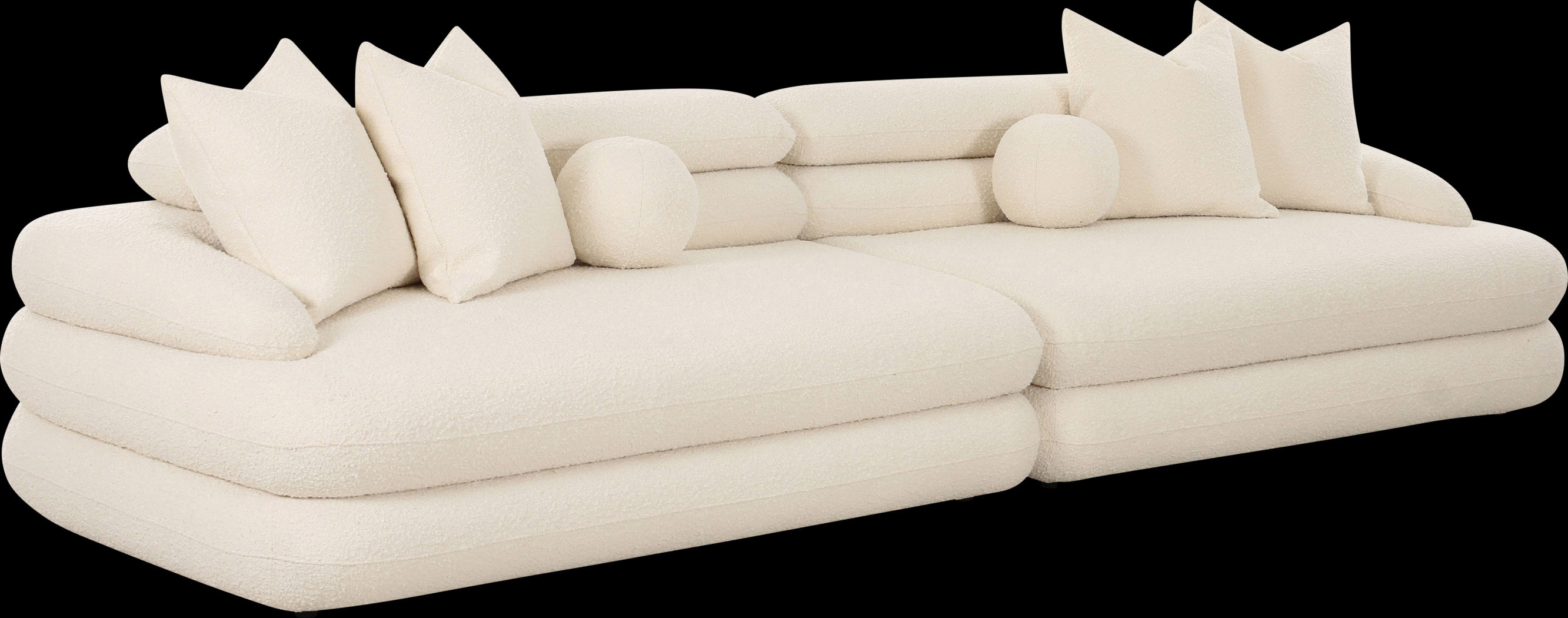 Briscoey Cream Sofa - Thumbnail - Image 1