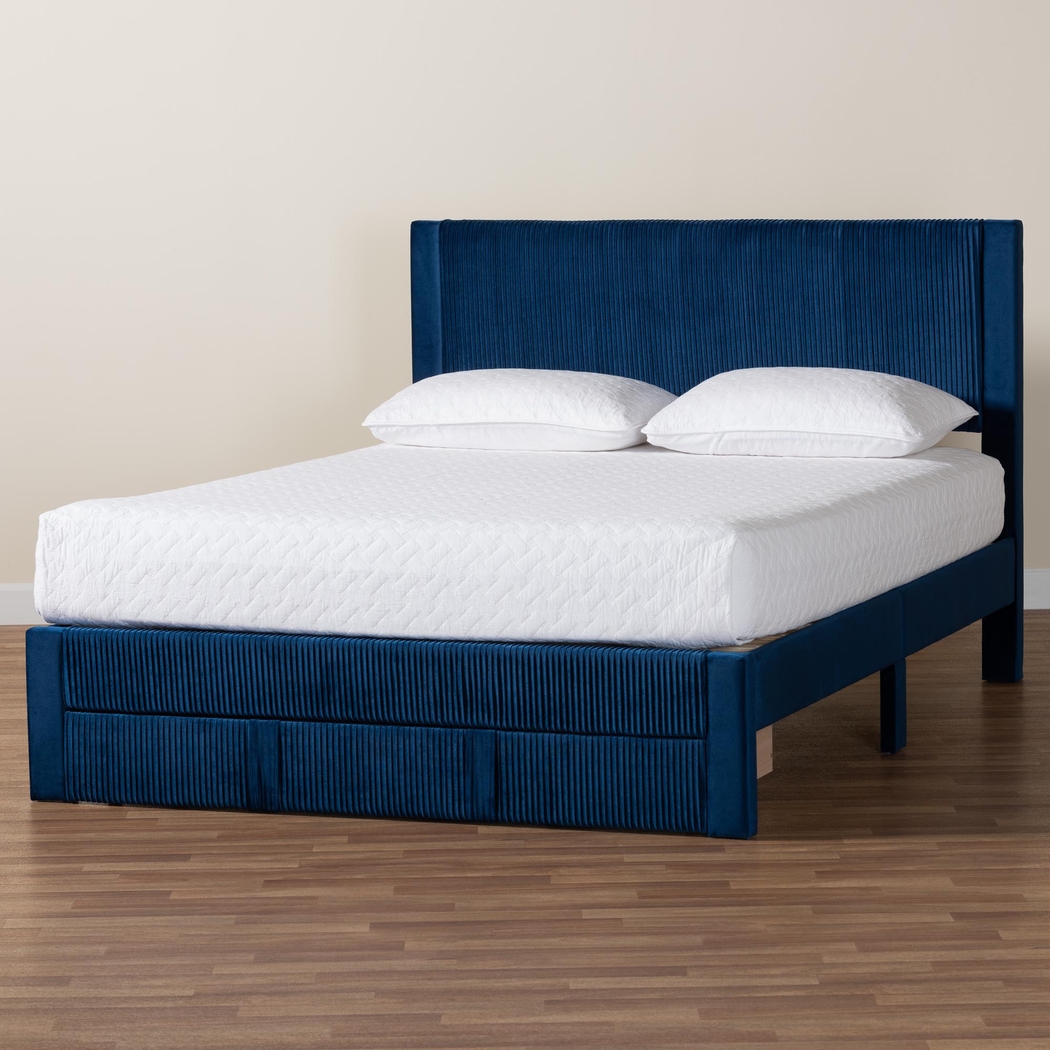 Briscon Navy Queen Bed - Thumbnail - Image 3