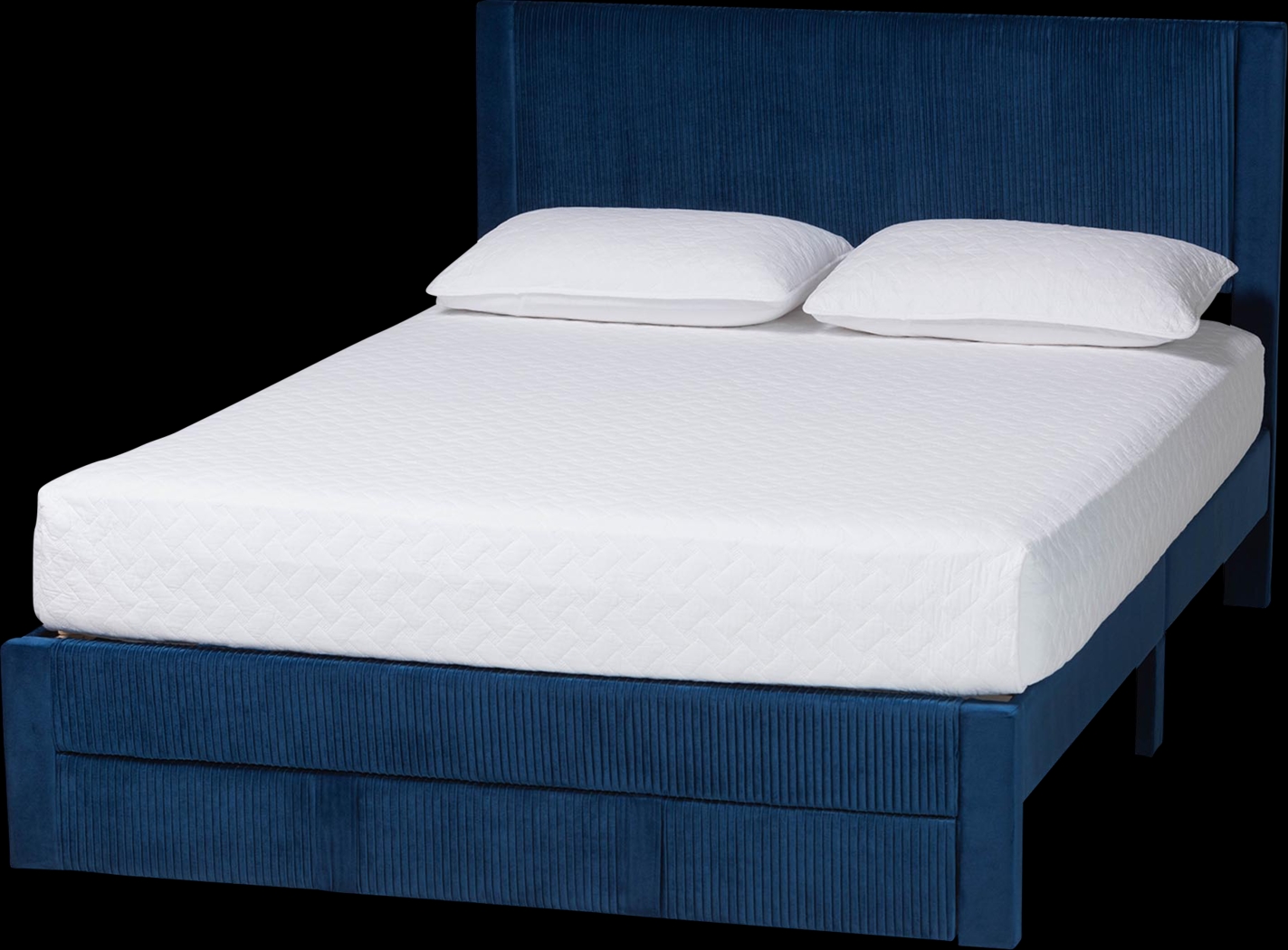 Briscon Navy Queen Bed - Thumbnail - Image 1