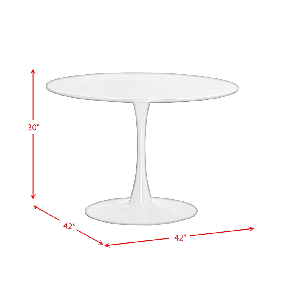 Briscoo White Dining Table - Thumbnail - Image 3