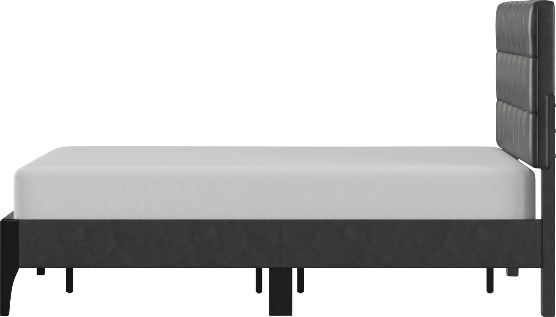 Brisea Gray Queen Bed - Thumbnail - Image 15