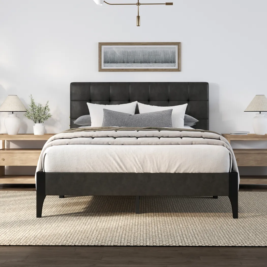 Brisea Gray Queen Bed - Thumbnail - Image 3