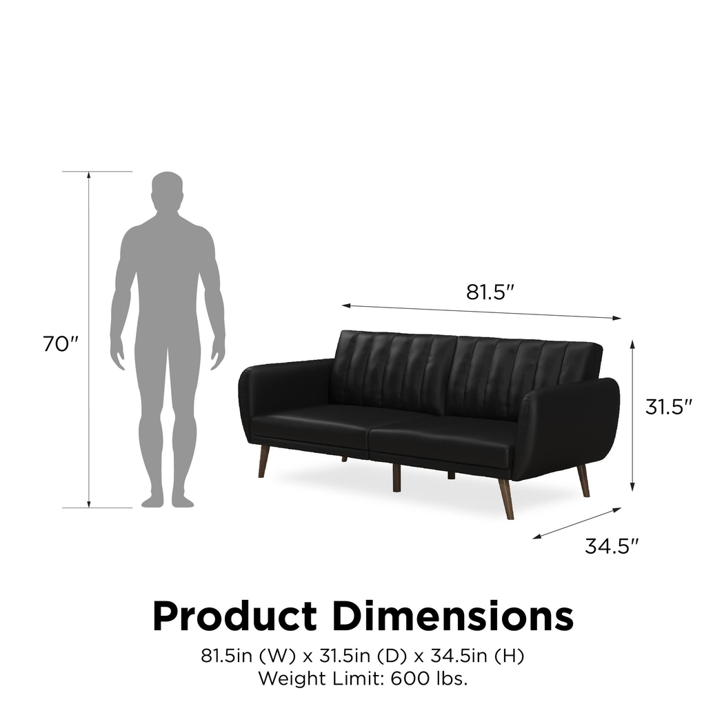 Bristerburg Black Futon - Thumbnail - Image 16