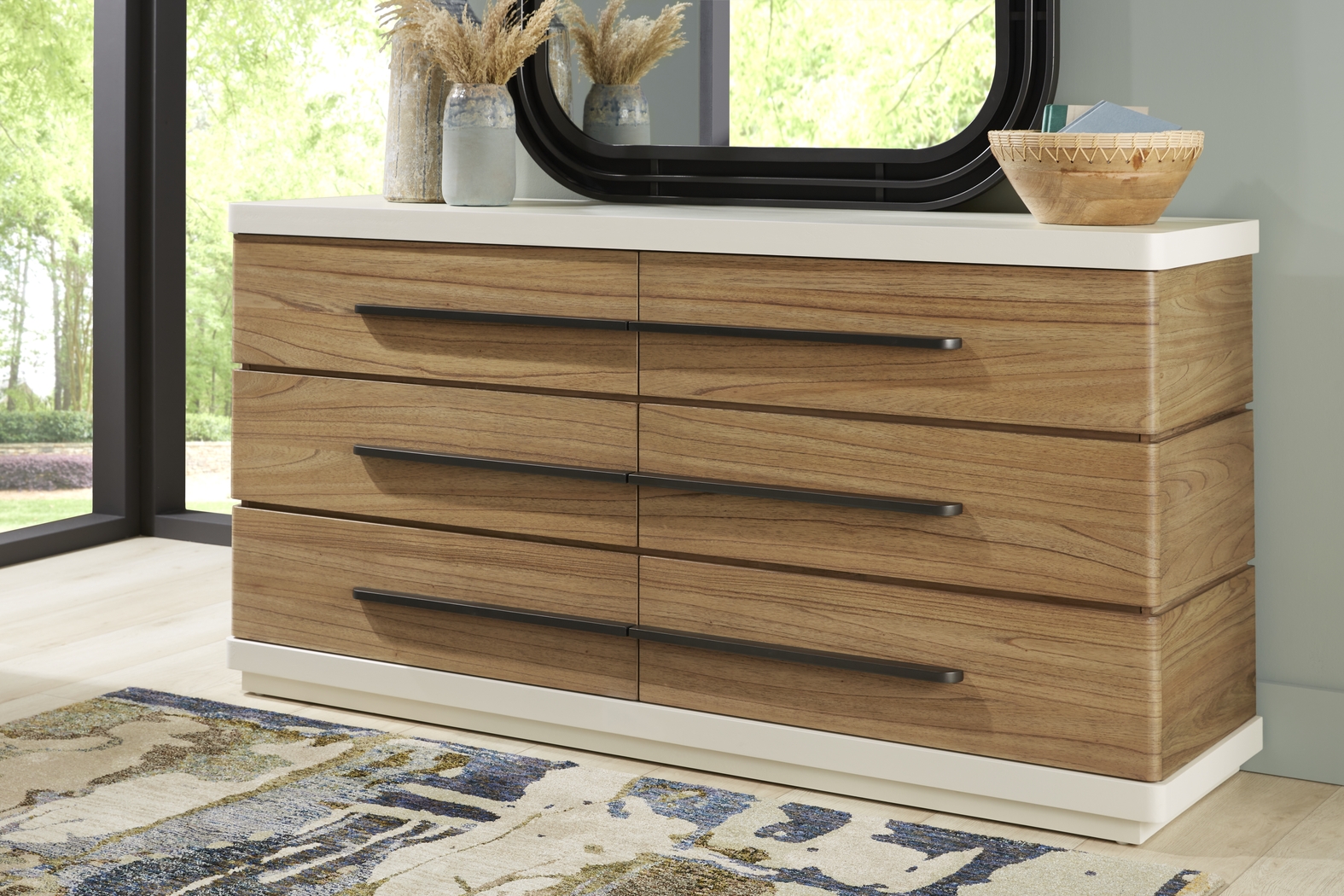 Bristol Bay Brown 8 Pc Upholstered Queen Bedroom - Thumbnail - Image 6