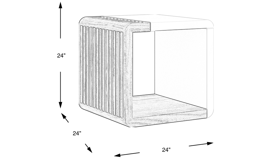 Dimension Image. Please refer to the Dimension Tab on this page for dimension details.