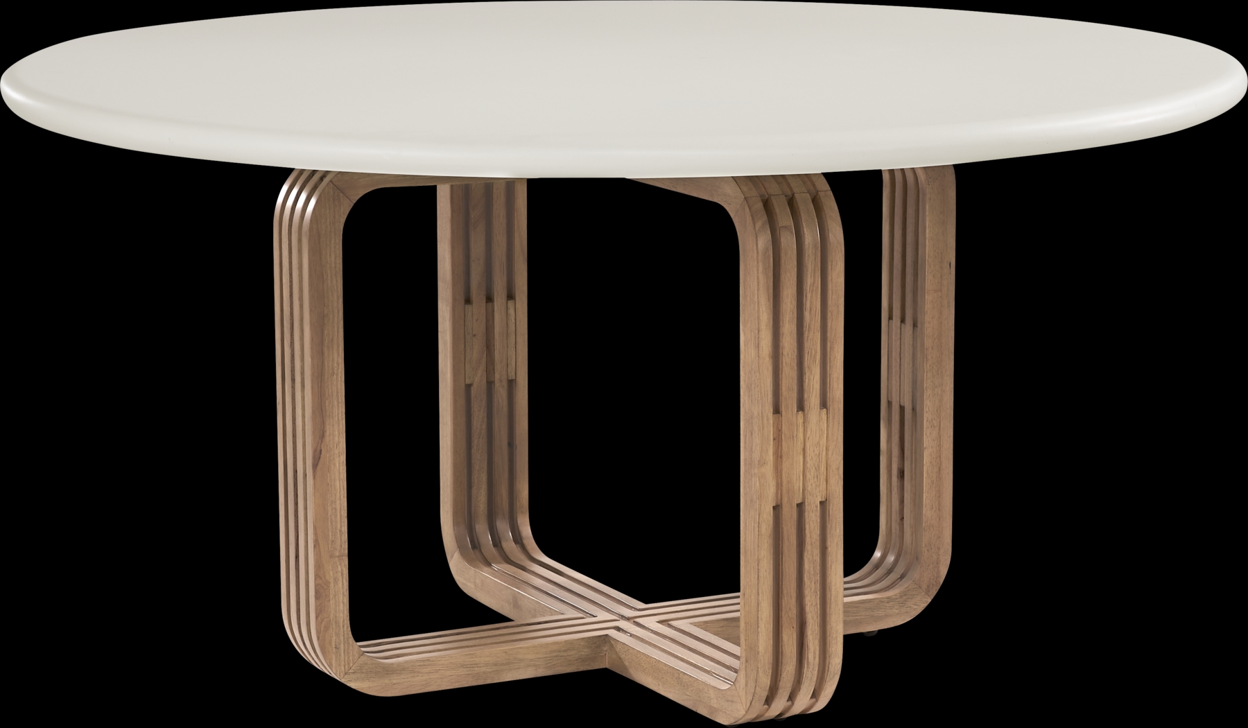 Bristol Bay White Round Dining Table - Thumbnail - Image 1