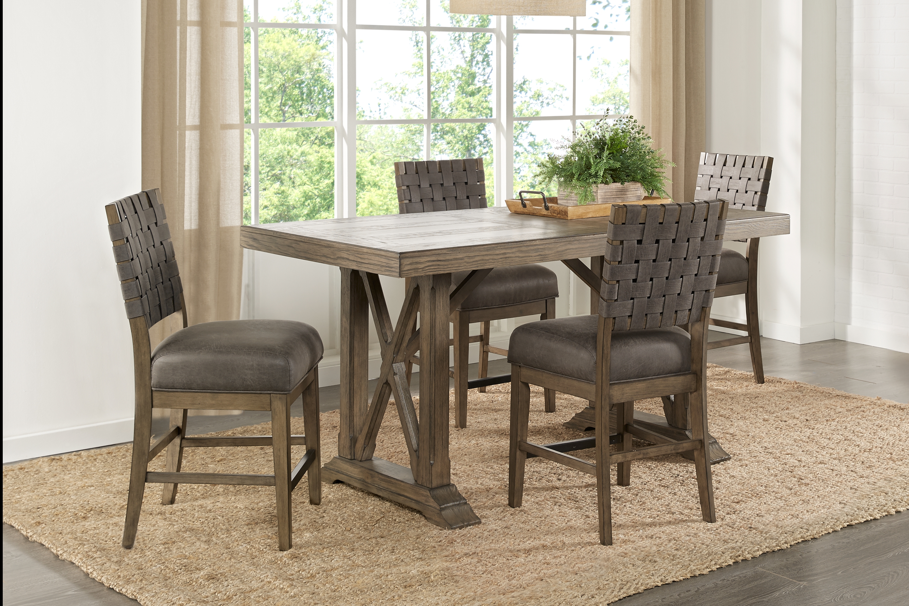 Bristow Charcoal 5 Pc Rectangle Counter Height Dining Room - Thumbnail - Image 1