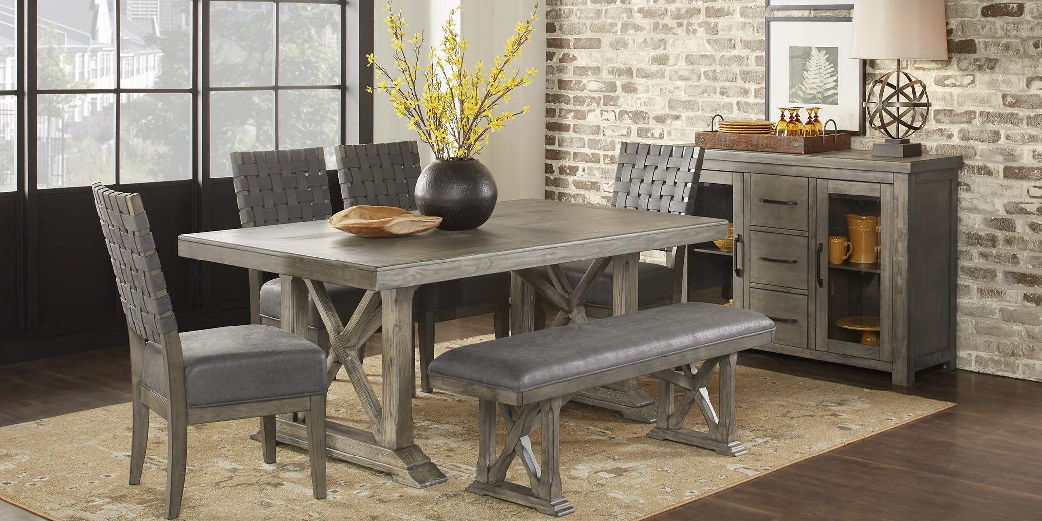Bristow Charcoal 6 Pc Rectangle Dining Room - Thumbnail - Image 2