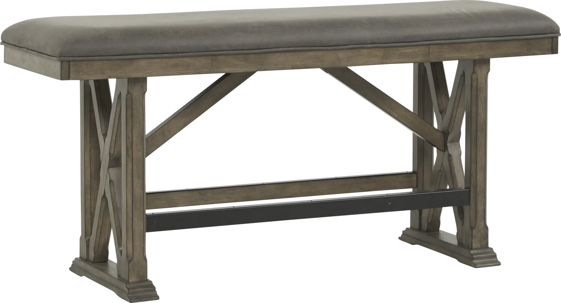 Bristow Charcoal Counter Height Bench - Thumbnail - Image 1