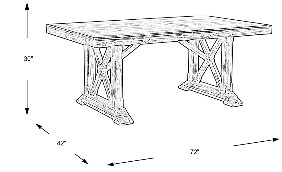 Dimension Image. Please refer to the Dimension Tab on this page for dimension details.