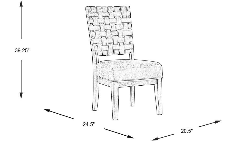 Dimension Image. Please refer to the Dimension Tab on this page for dimension details.