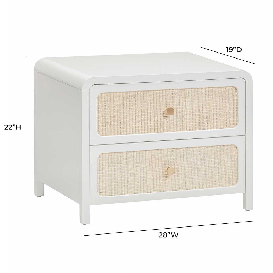 Britnie White Nightstand - Thumbnail - Image 7