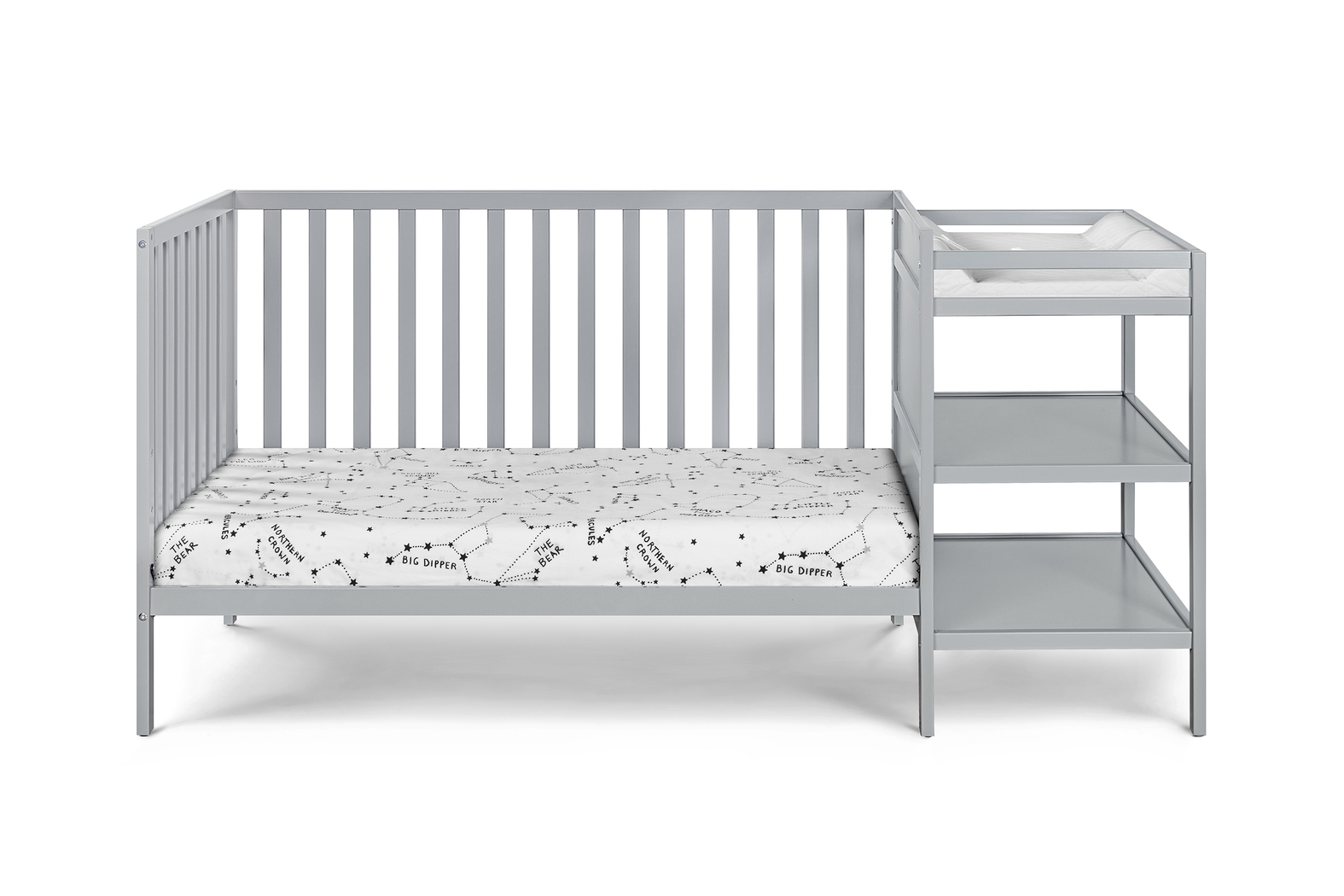 Kids Brittinger Gray Crib Combo - Thumbnail - Image 2