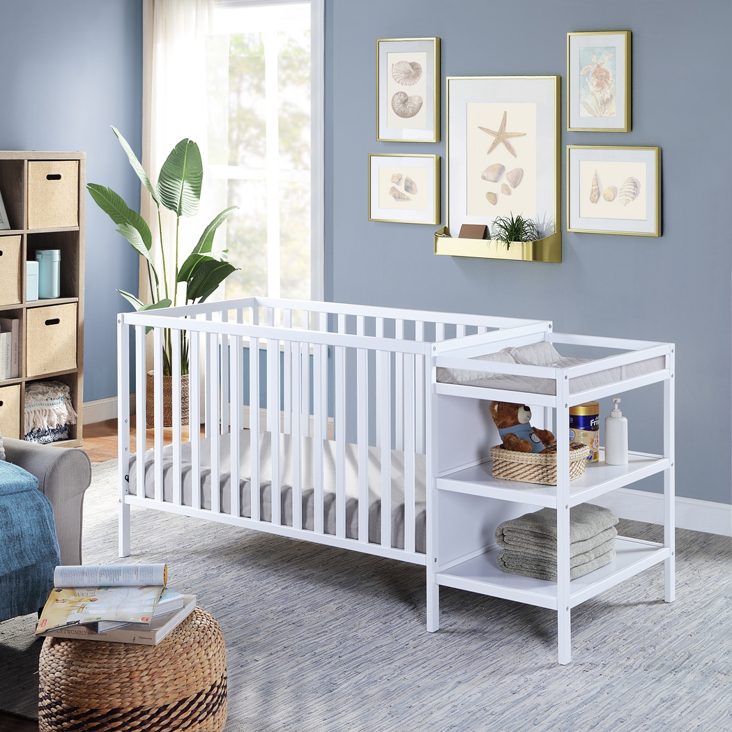 Kids Brittinger White Crib Combo - Thumbnail - Image 6