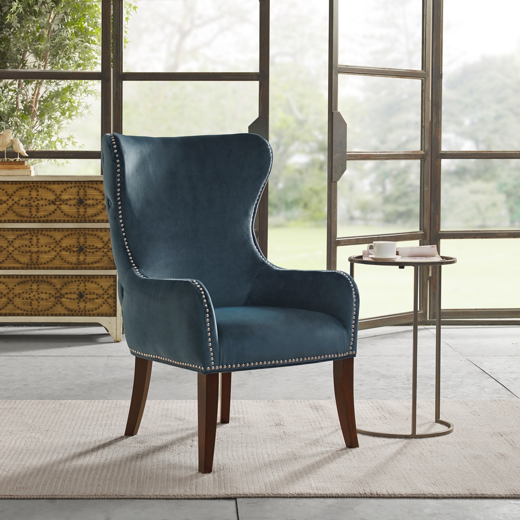 Brittmore Blue Accent Chair - Thumbnail - Image 2
