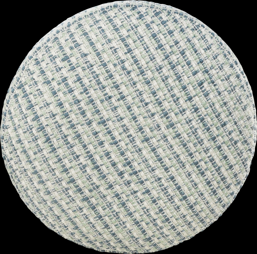 Briville Blue/Green Indoor/Outdoor Pouf - Thumbnail - Image 4