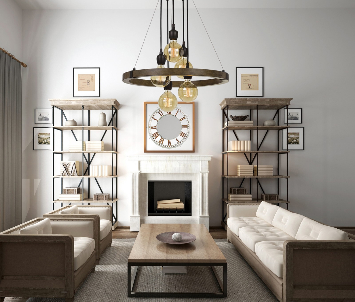 Brixworth Brown Small Chandelier - Thumbnail - Image 2