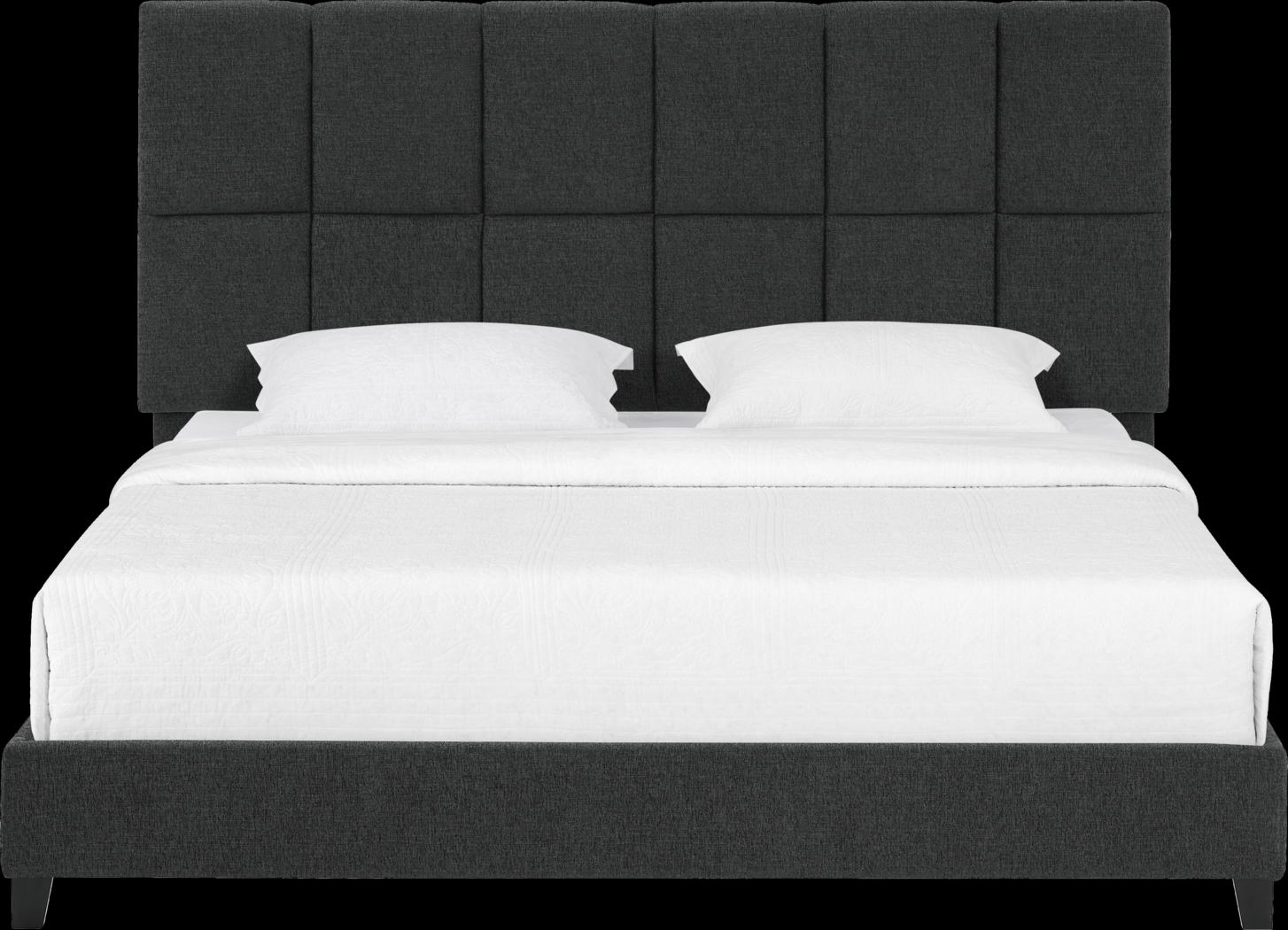 Briya Gray King Upholstered Bed - Thumbnail - Image 6