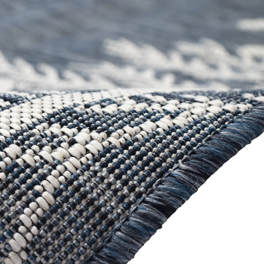 Briza Navy 7'10 Round Indoor/Outdoor Rug - Thumbnail - Image 8