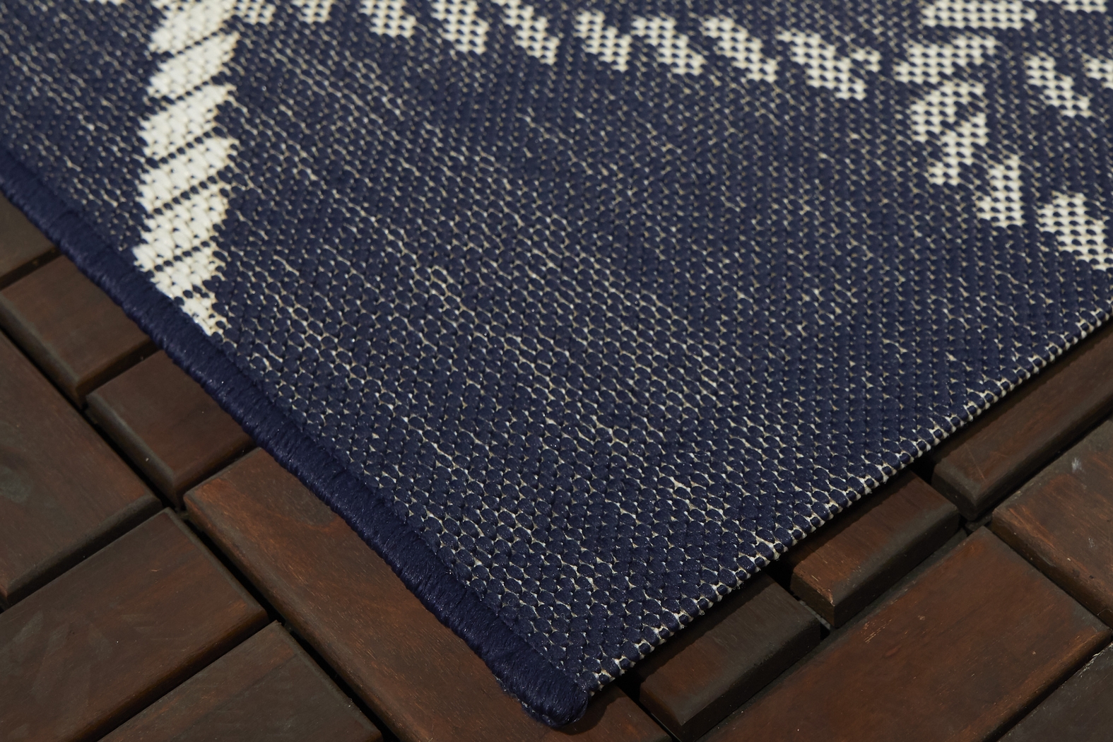 Brizo Navy 7'10 x 9'10 Indoor/Outdoor Rug - Thumbnail - Image 2