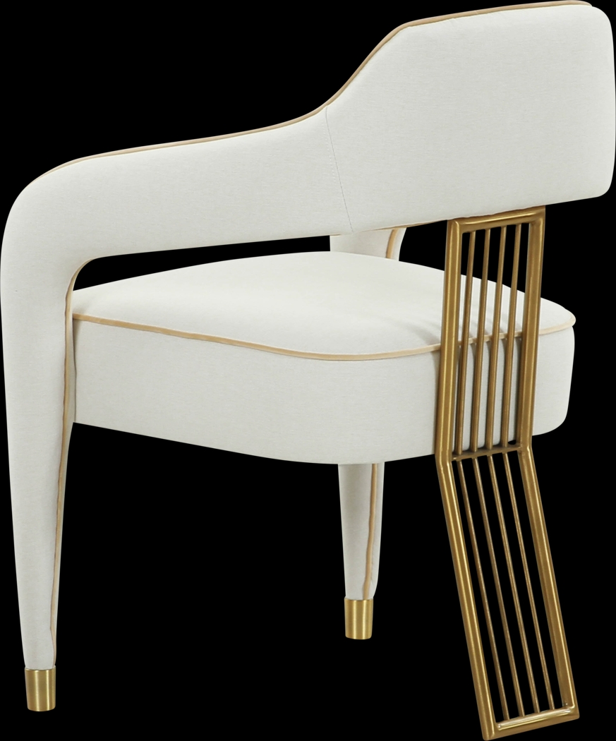 Broadalbin Cream Arm Chair - Thumbnail - Image 4