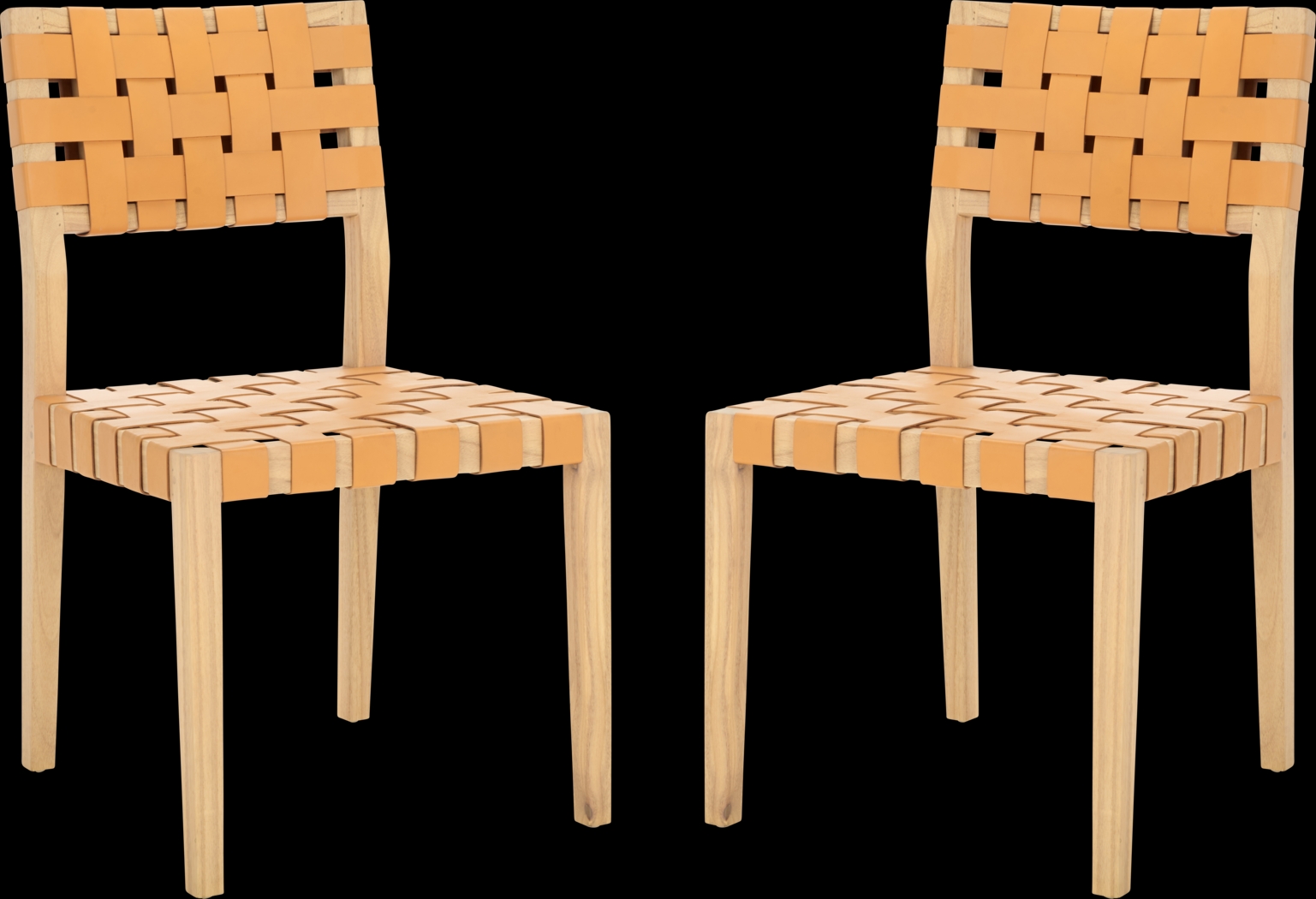 Broader Tan Side Chairs, Set of 2 - Thumbnail - Image 1