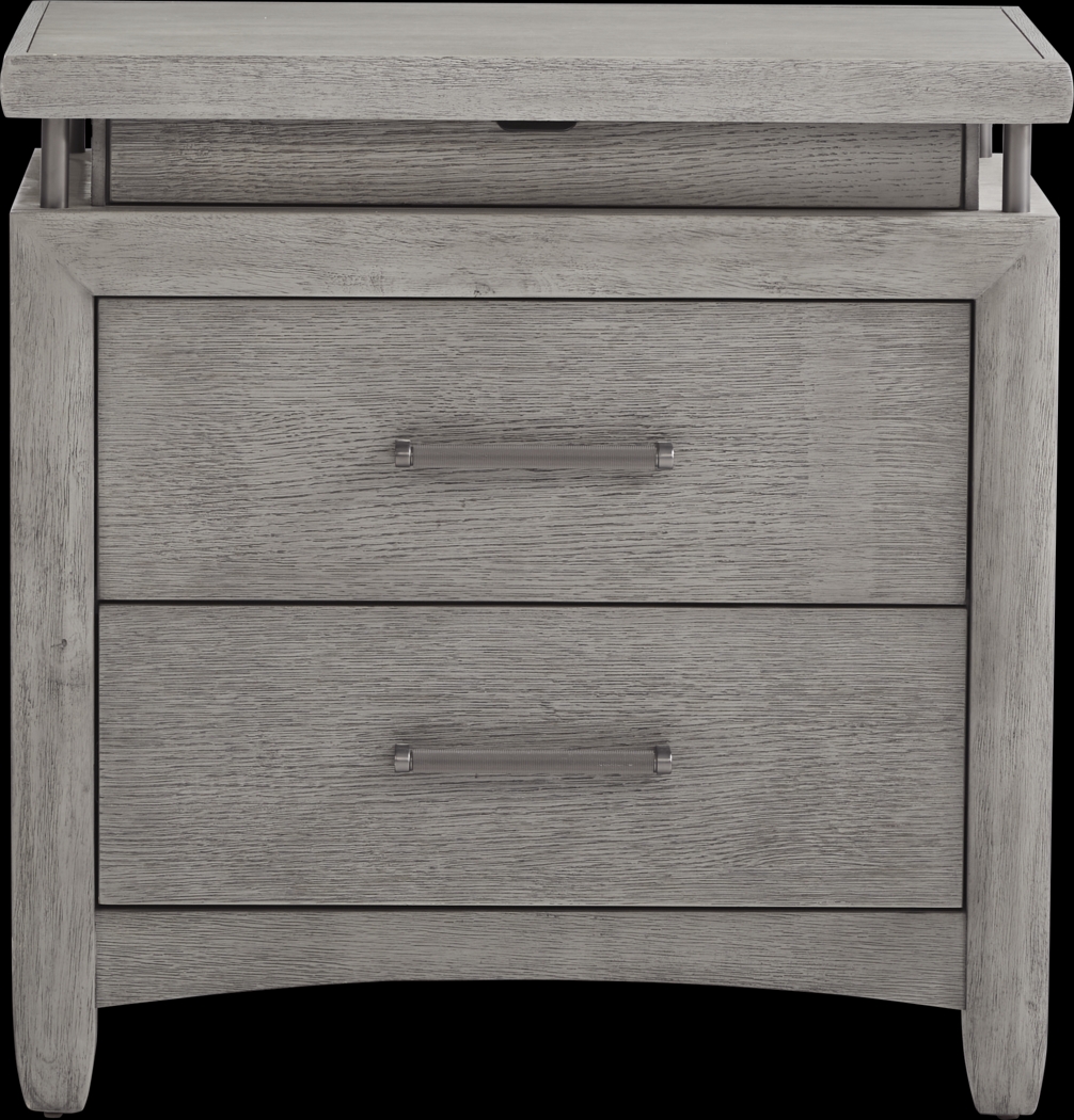 Broadmore Light Gray Nightstand - Thumbnail - Image 1