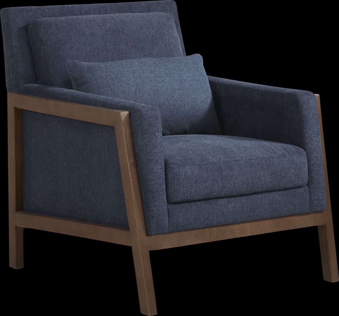 Broadview Park Navy Accent Chair - Thumbnail - Image 1