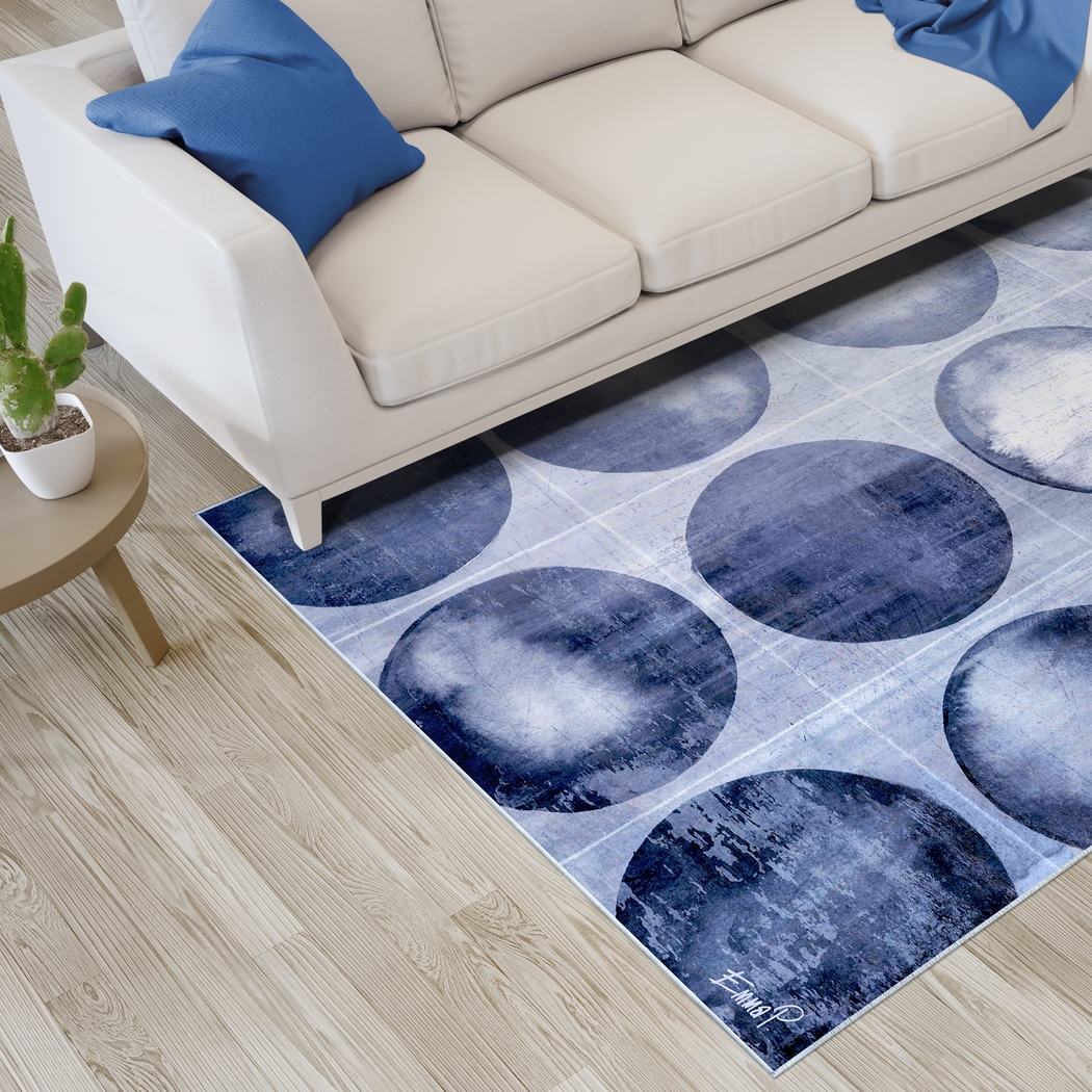 Broadwater Blue 5' x 7'7 Rug - Thumbnail - Image 3
