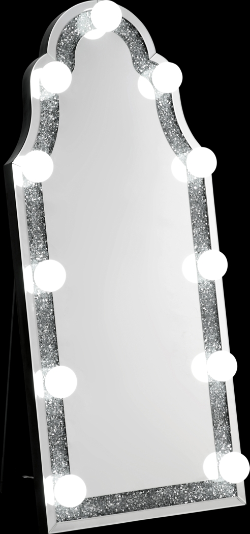 Broadwell Silver Floor Mirror - Thumbnail - Image 1