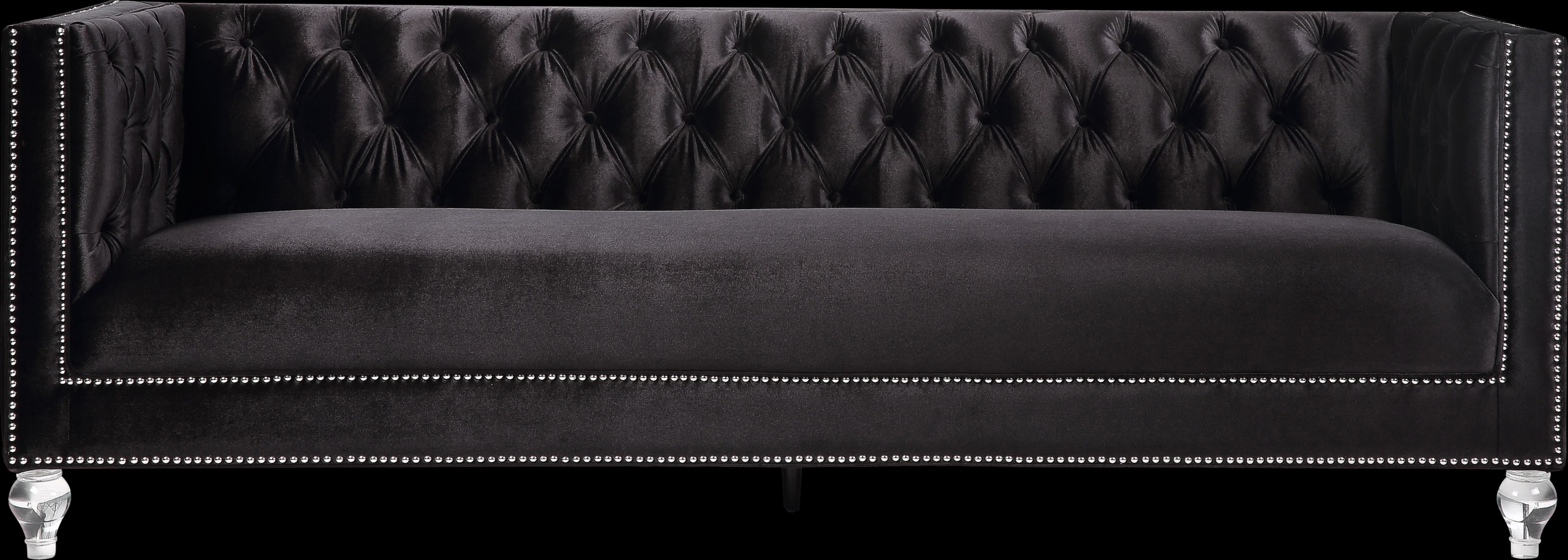 Brocadero Black Sofa - Thumbnail - Image 3