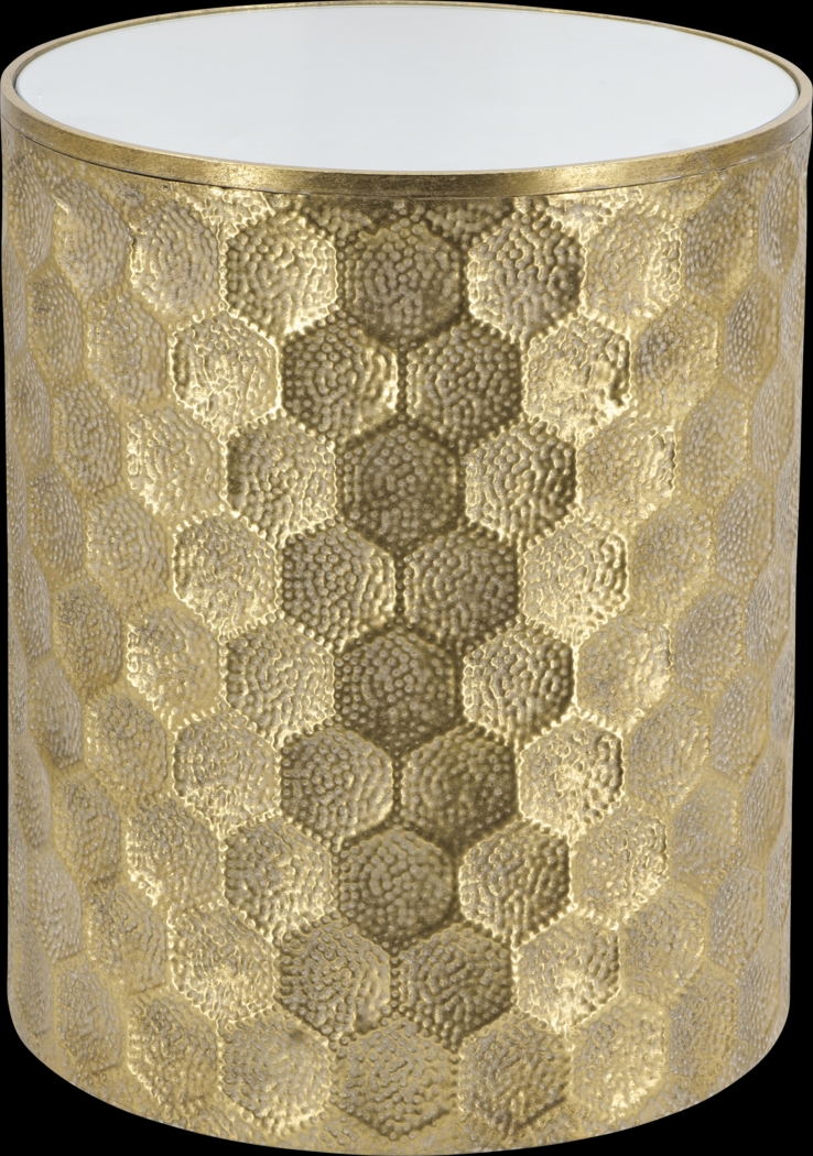 Brocado Gold Accent Table - Thumbnail - Image 1