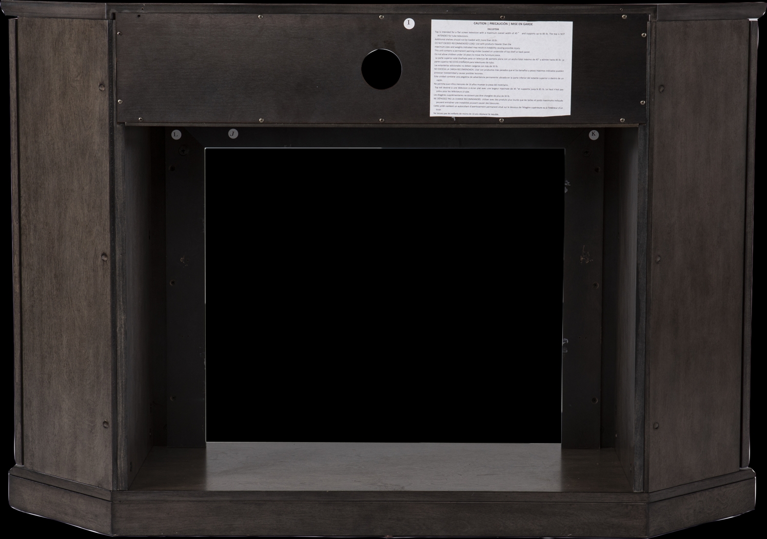 Brockdell III Brown 47 in. Console, With Smart Electric Fireplace - Thumbnail - Image 3