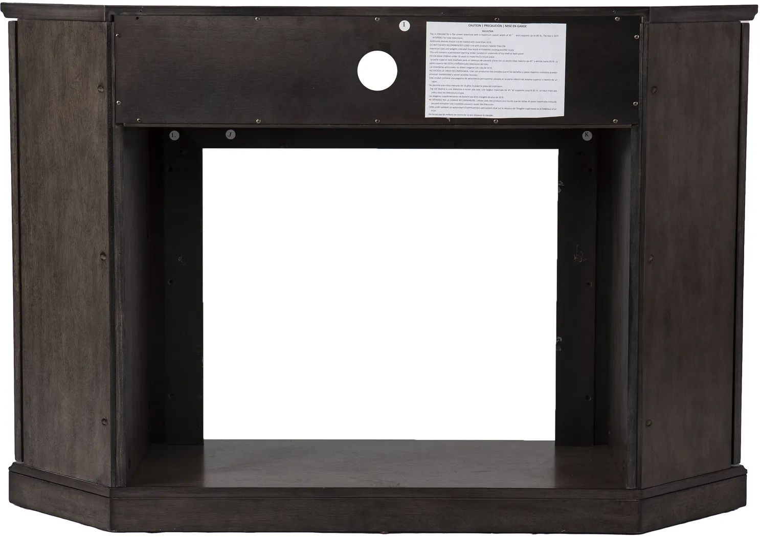 Brockdell V Brown 48 in. Console with Electric Fireplace - Image 6
