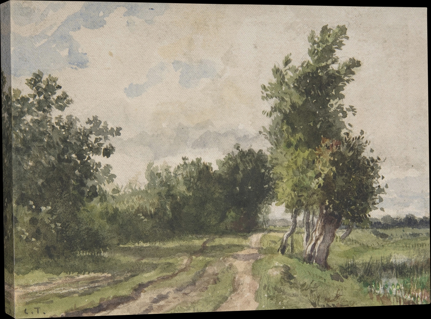 Brocketts Green Canvas Wall Art - Thumbnail - Image 1