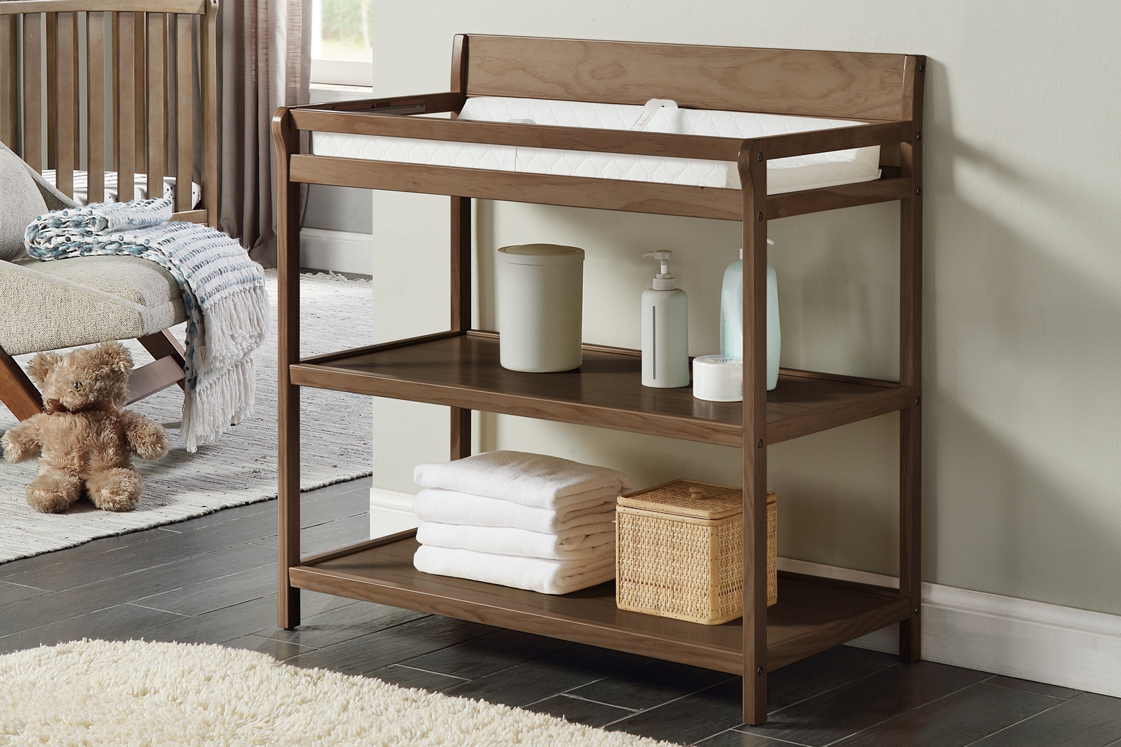 Kids Brockhill Brown Changing Table - Thumbnail - Image 3