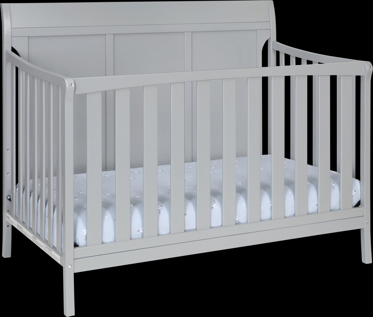 Kids Brockhill Gray Crib - Thumbnail - Image 1