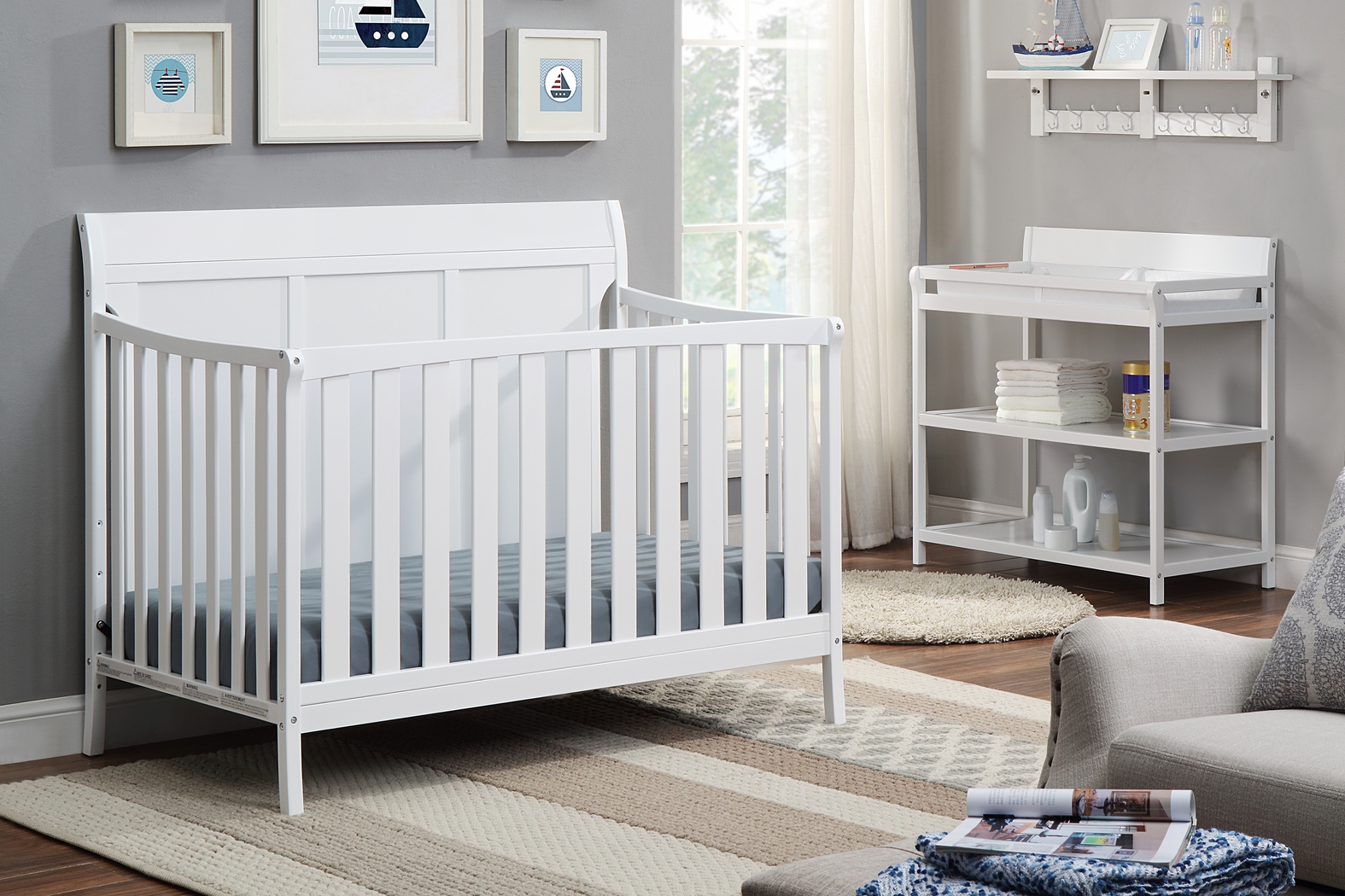 Kids Brockhill White Crib - Thumbnail - Image 5