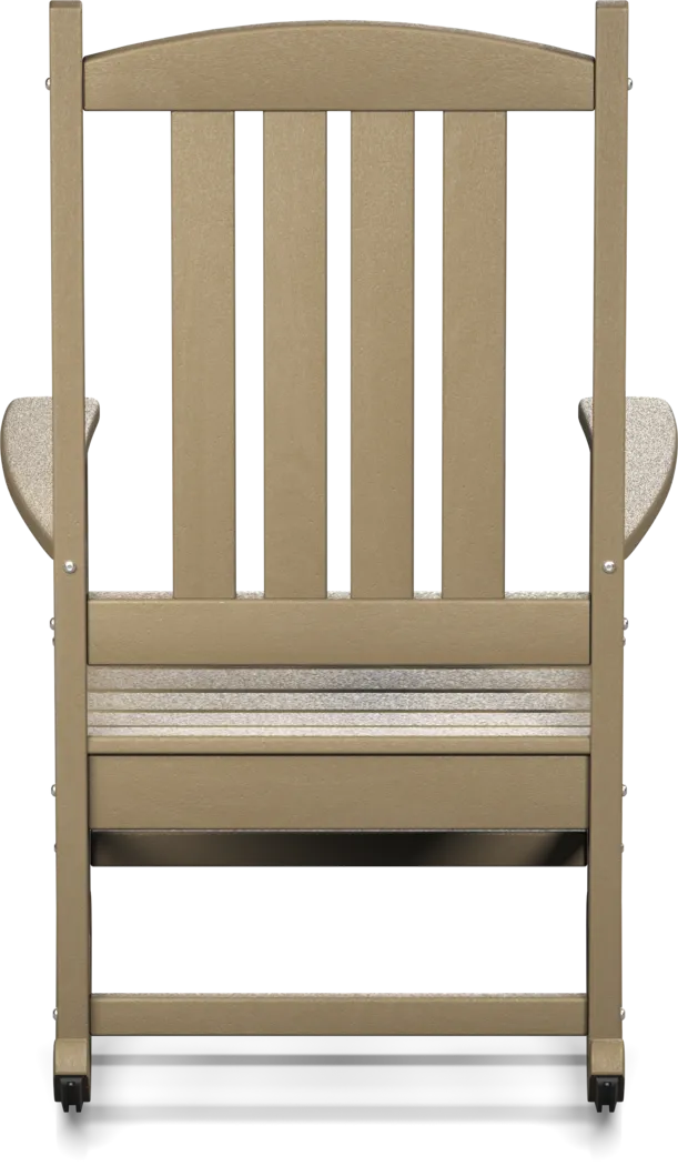 Brocky Brown Outdoor Rocking Chair - Image 5