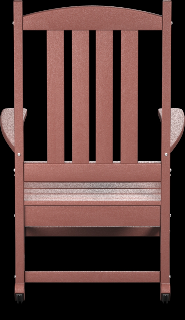 Brocky Red 3 Pc Outdoor Rocking Chair Set with End Table - Thumbnail - Image 5