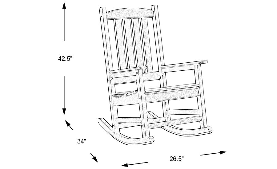 Dimension Image. Please refer to the Dimension Tab on this page for dimension details.