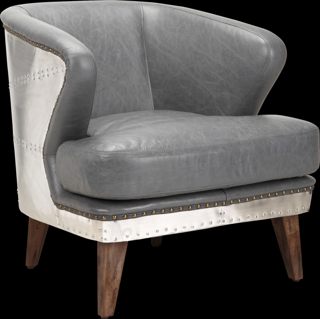 Brocton Grey Accent Chair - Thumbnail - Image 1