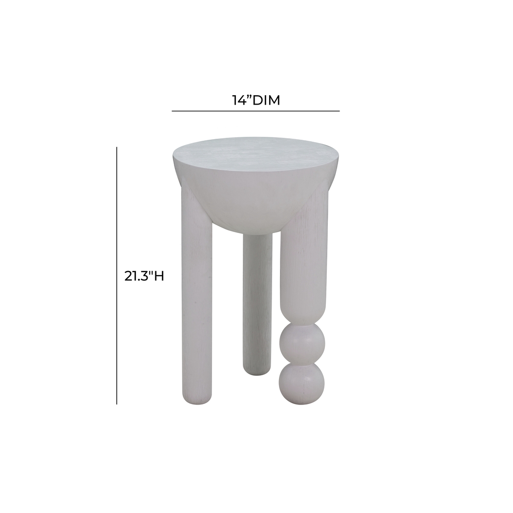 Brodiea White End Table - Thumbnail - Image 8