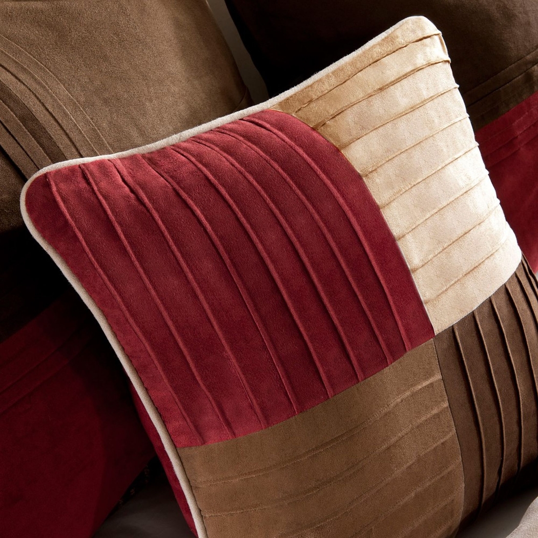 Brodnax Red 7 Pc Queen Comforter Set - Thumbnail - Image 4