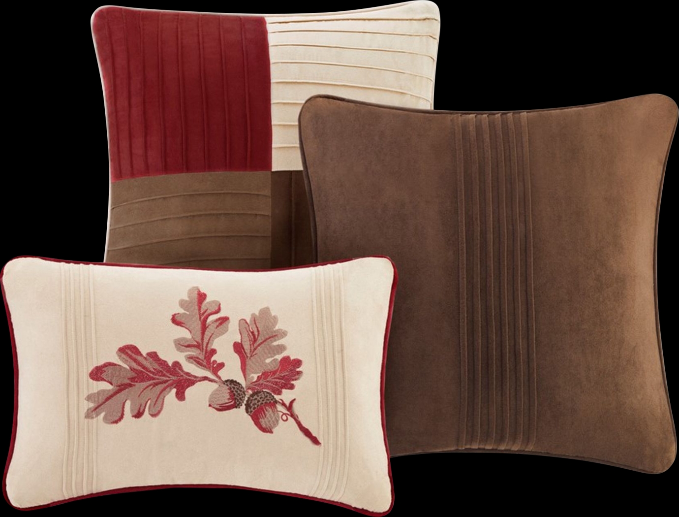 Brodnax Red 7 Pc Queen Comforter Set - Thumbnail - Image 5