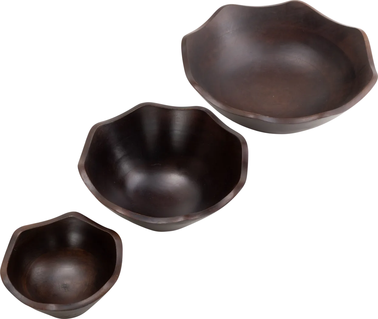 Brodyn Dark Brown Bowl, Set of 3 - Thumbnail - Image 5