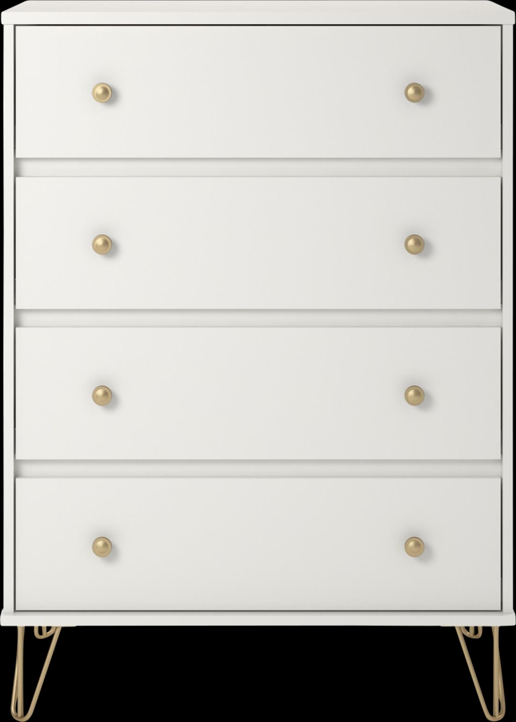 Brogden White 4 Drawer Dresser - Thumbnail - Image 1