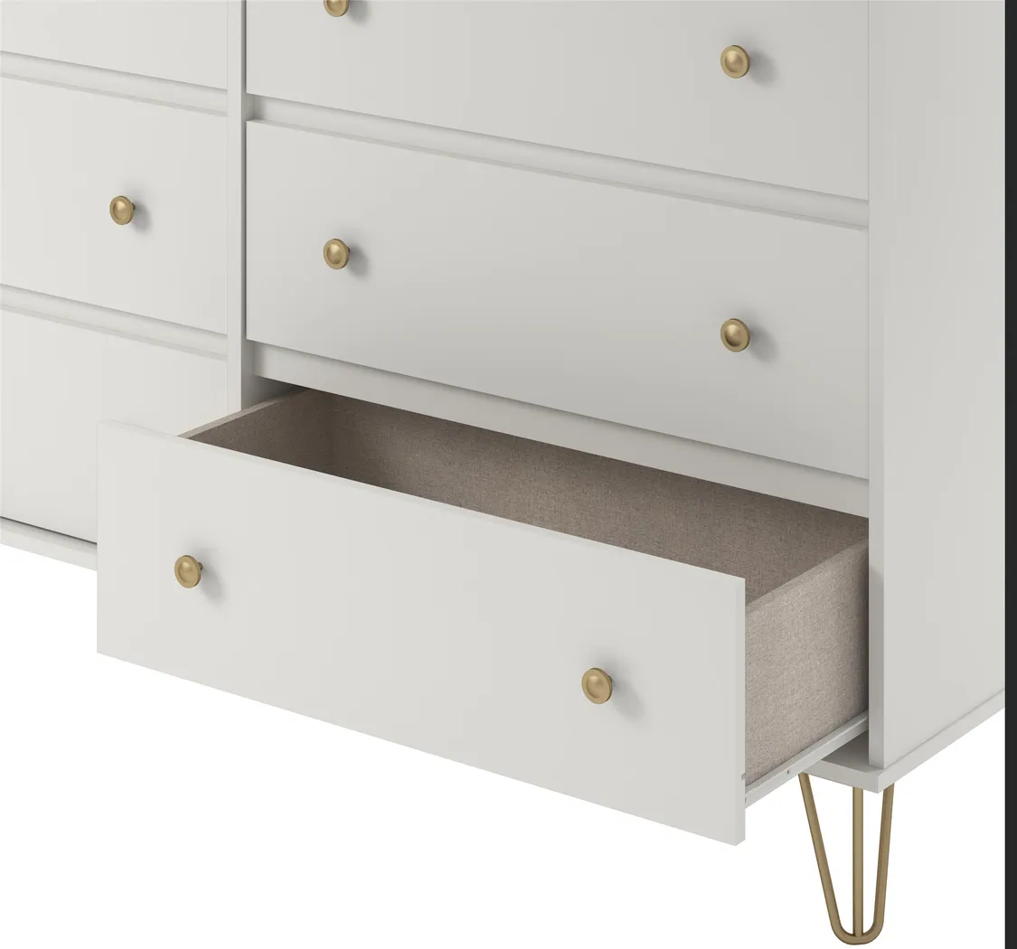 Brogden White 6 Drawer Dresser - Thumbnail - Image 5