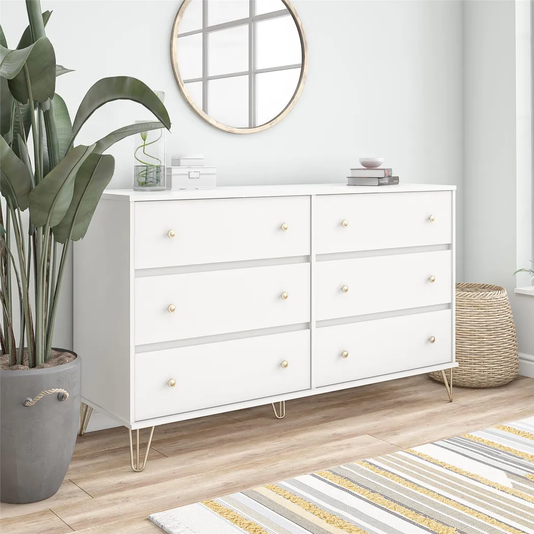 Brogden White 6 Drawer Dresser - Thumbnail - Image 9