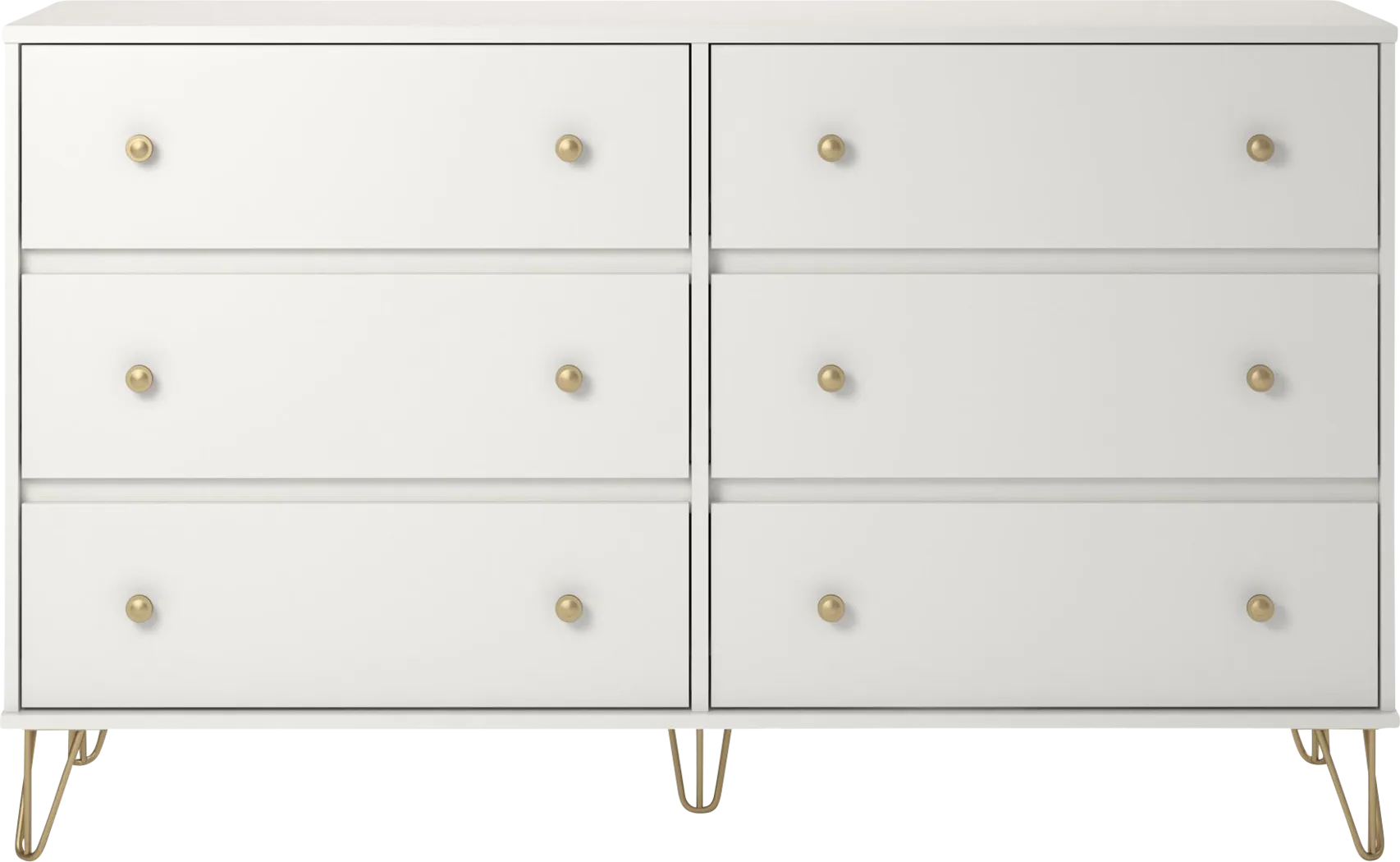 Brogden White 6 Drawer Dresser - Thumbnail - Image 1